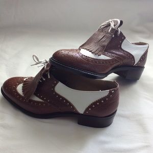 Kenneth Cole wing tip shoe removable kiltie sz 7 1/2